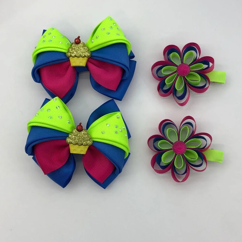 Hair bows (set of four)